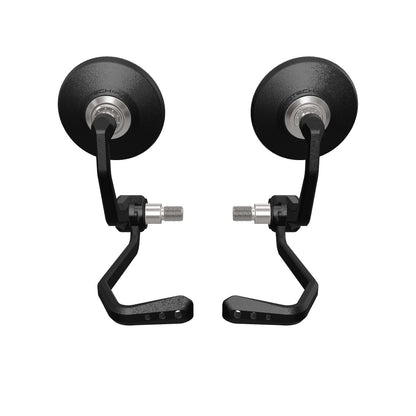 Bar End Spiegels (Retro) incl. Rem- en Koppelingshendel Beschermer Set Evotech - Yamaha MT-10 (2022+)