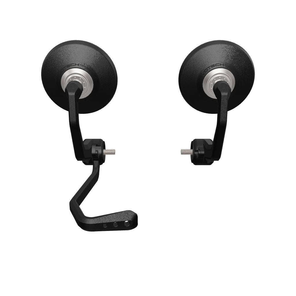 Bar End Spiegels (Retro) incl. Remhendel Beschermer Set Evotech - BMW G 310 R (2017+)