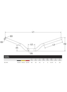 Stuur 22mm CNC Racing Ducati Monster V2 + (Plus) (2026+)