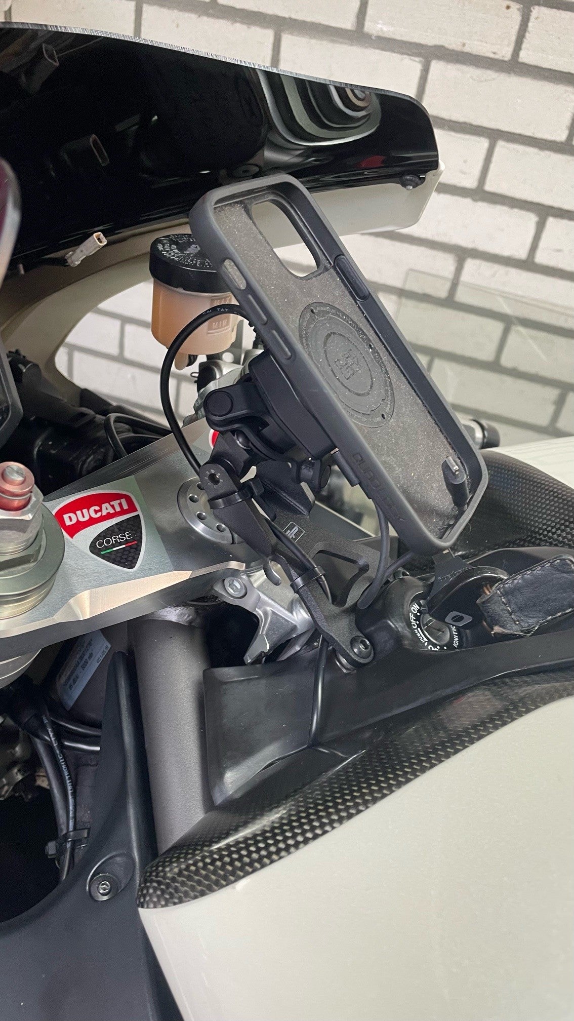 Navigatiesteun Evotech Performance voor Quad Lock - Ducati 848 (2012-2013)