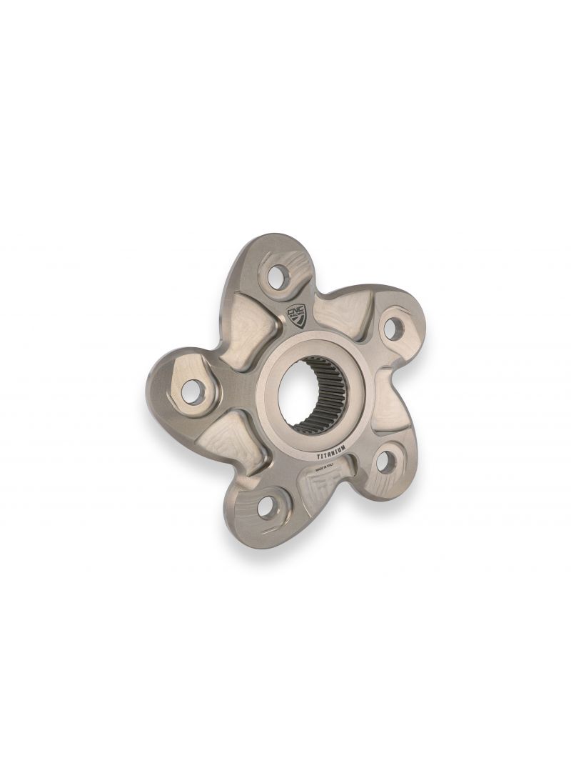 Titanium Achtertandwieldrager 5-bouts (smalle achteras) Ducati Hypermotard 1100 EVO (2010-2012)