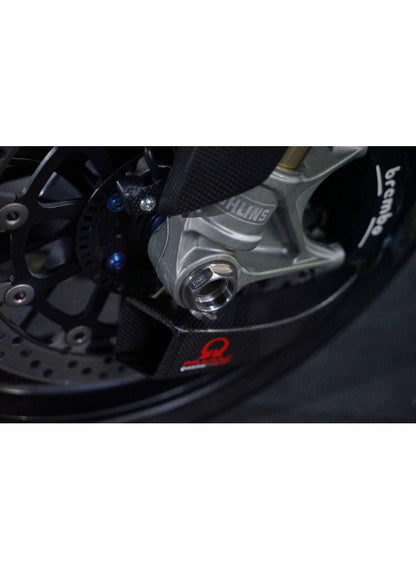 Front axle nut titanium
