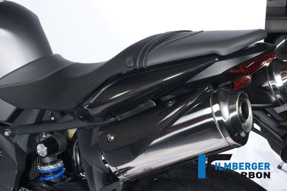 Panel lateral debajo del asiento - Lado derecho - Carbon Triumph Street Triple 675 (2013-2015)